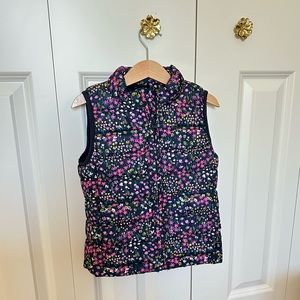Gap Kids Floral Puffer Vest Girls XS